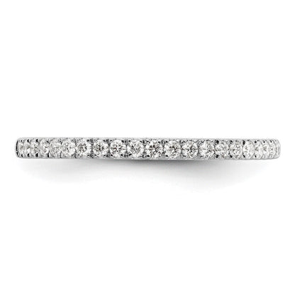 14K Weißgold 1/5 Karat Diamant Komplett Ehering