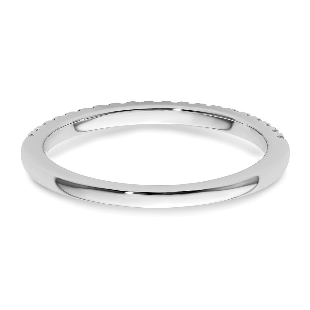 14K Weißgold 1/5 Karat Diamant Komplett Ehering