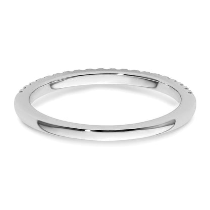 14K Weißgold 1/5 Karat Diamant Komplett Ehering