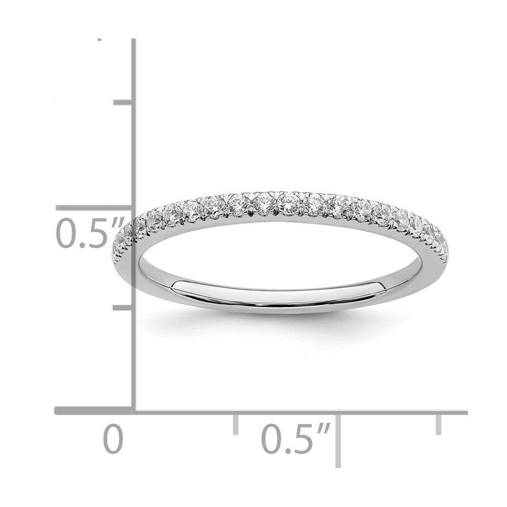 14K Weißgold 1/5 Karat Diamant Komplett Ehering