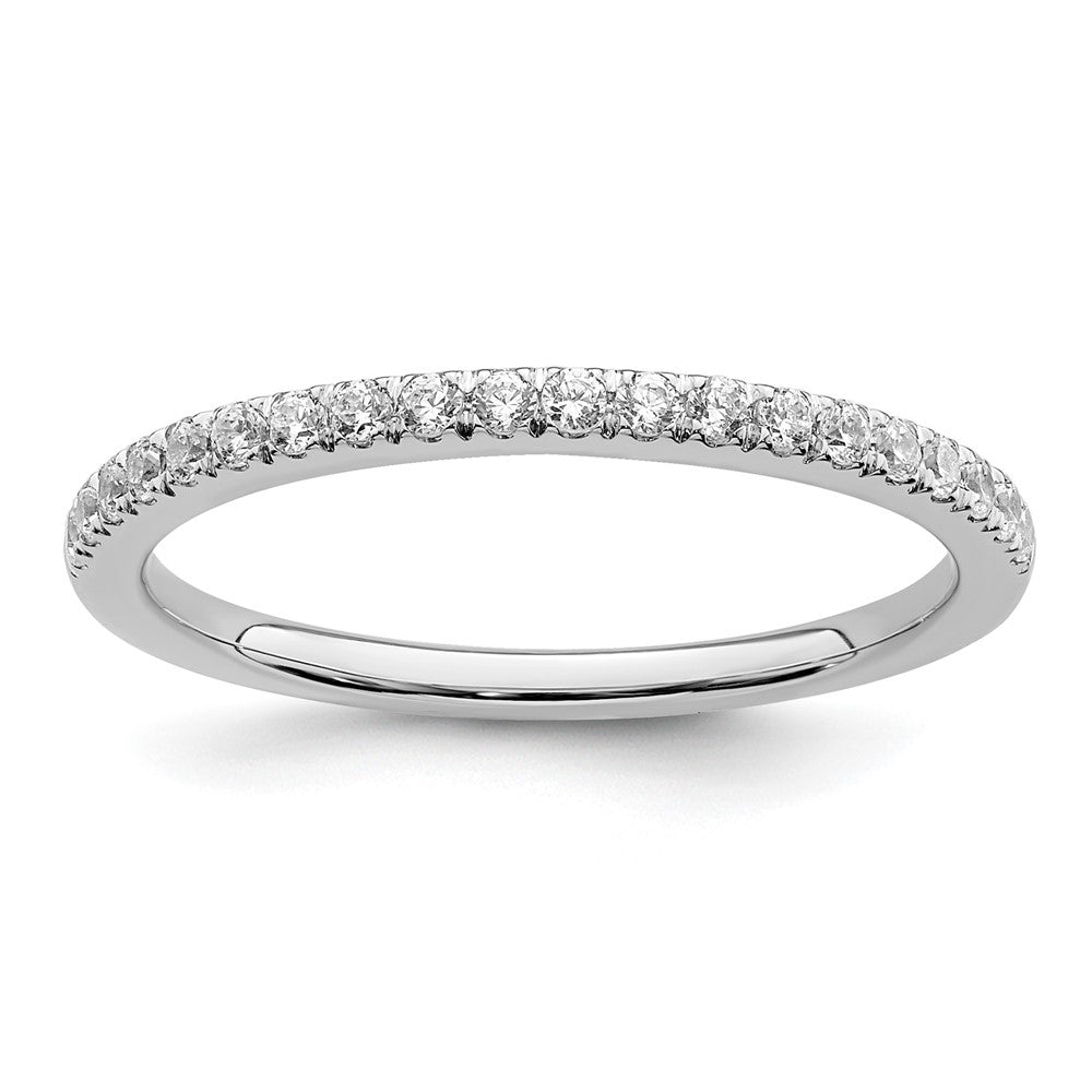 14K Weißgold 1/5 Karat Diamant Komplett Ehering