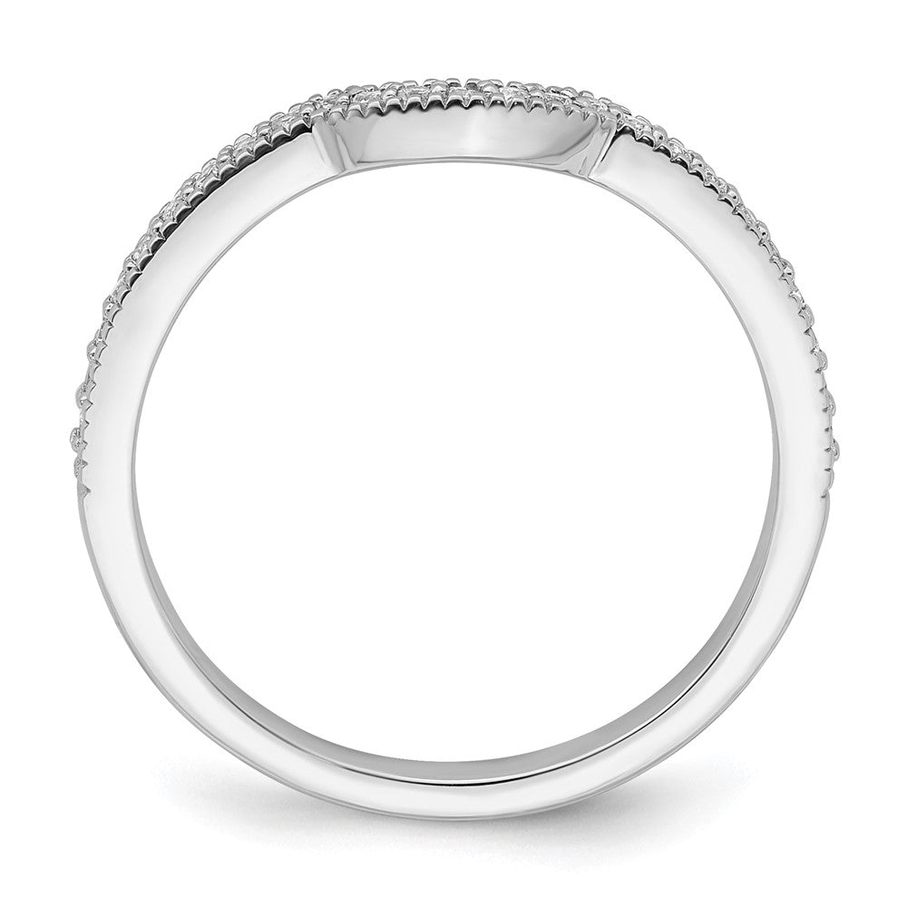 14K Weißgold Ehering mit im Labor gezüchteten Diamanten VS/SI+ G+