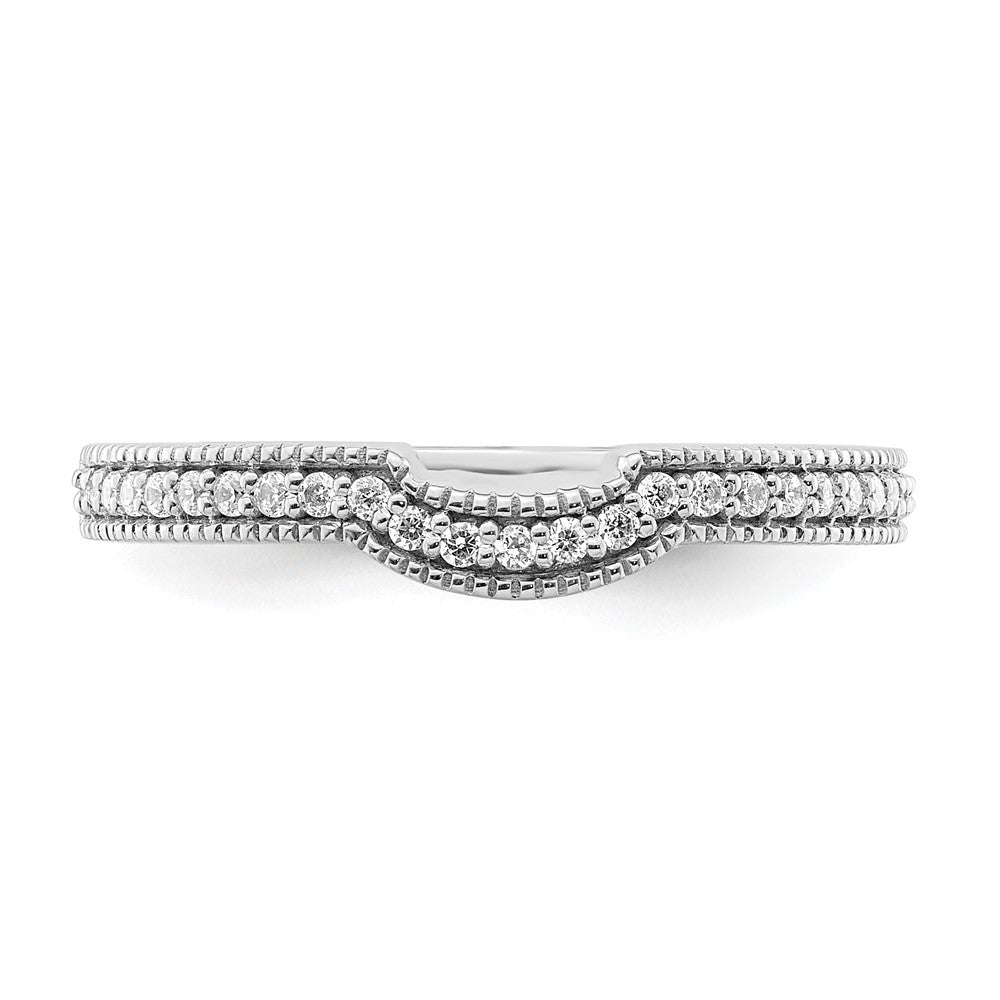 14K Weißgold Ehering mit im Labor gezüchteten Diamanten VS/SI+ G+