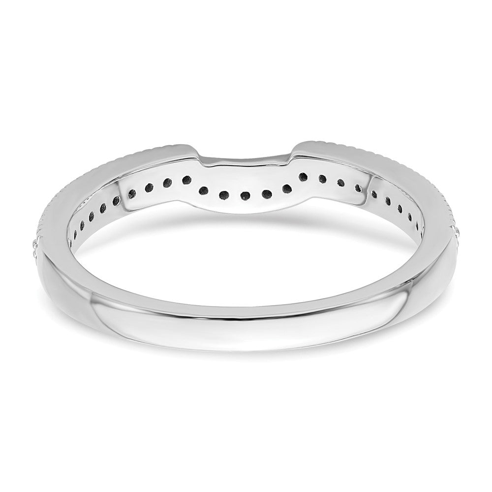 14K Weißgold Ehering mit im Labor gezüchteten Diamanten VS/SI+ G+