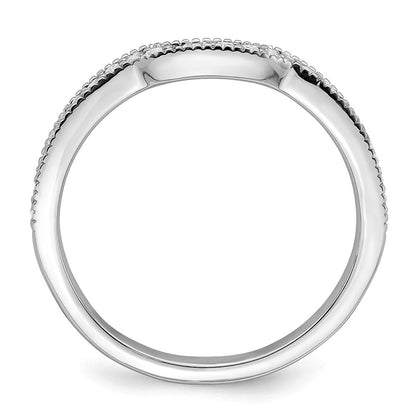 14K-Weißgold-Ehering mit Labor-Diamant, VS/SI+, G+