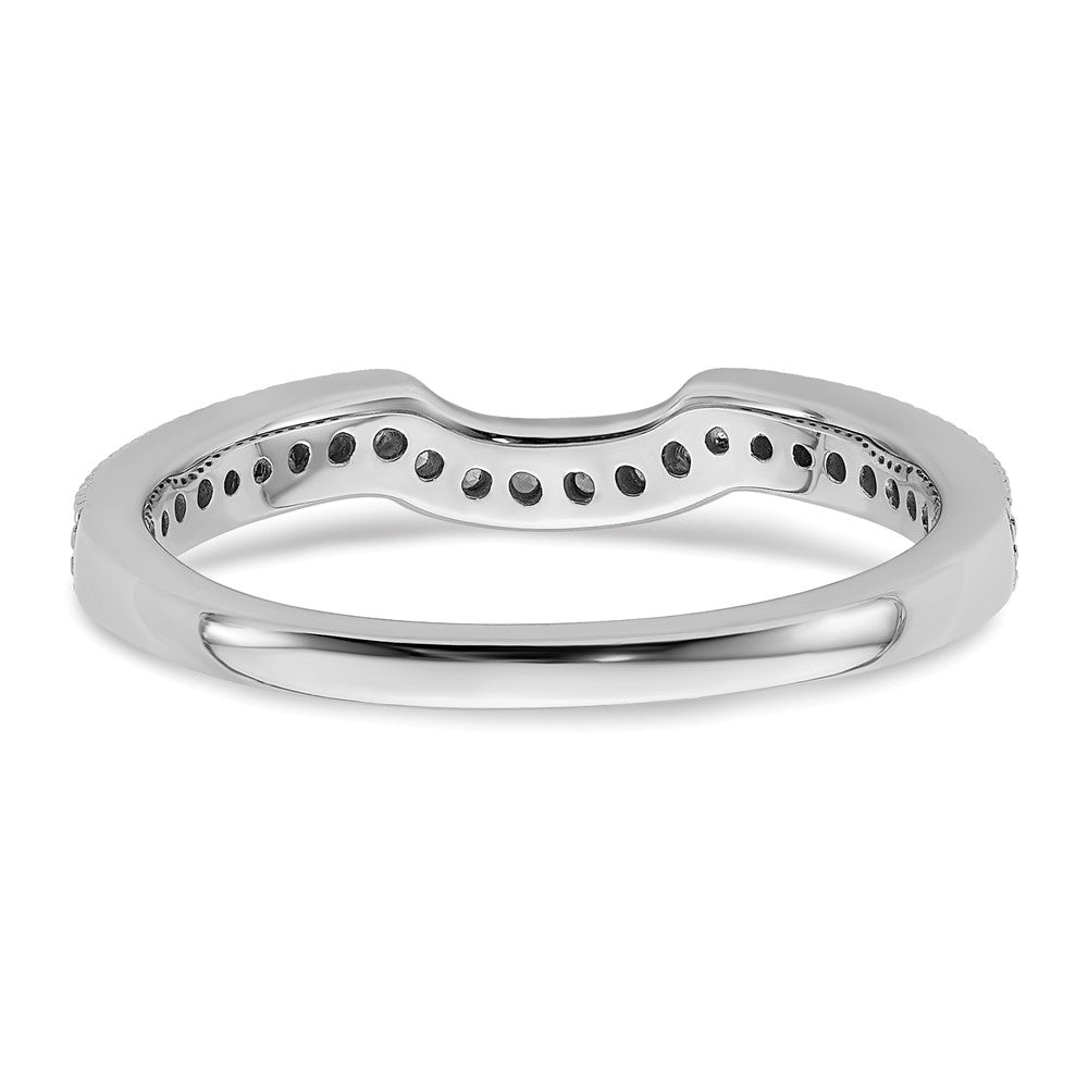 14K-Weißgold-Ehering mit Labor-Diamant, VS/SI+, G+