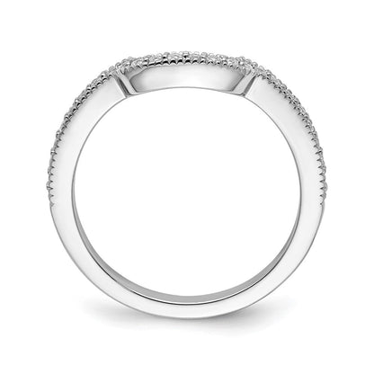 14K Weißgold Ehering mit im Labor gezüchteten Diamanten, VS/SI+ G+