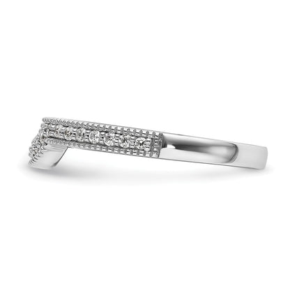 14K Weißgold Ehering mit im Labor gezüchteten Diamanten, VS/SI+ G+