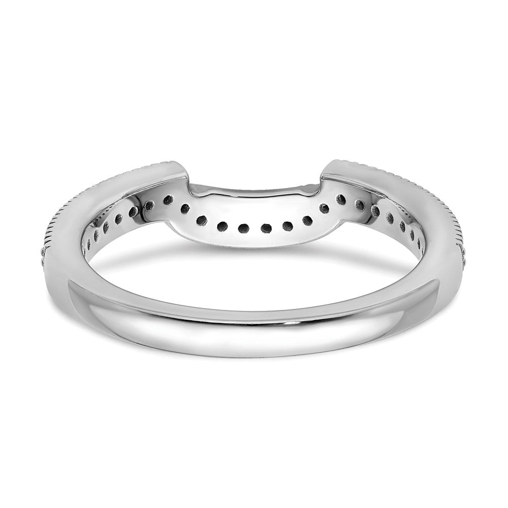 14K Weißgold Ehering mit im Labor gezüchteten Diamanten, VS/SI+ G+