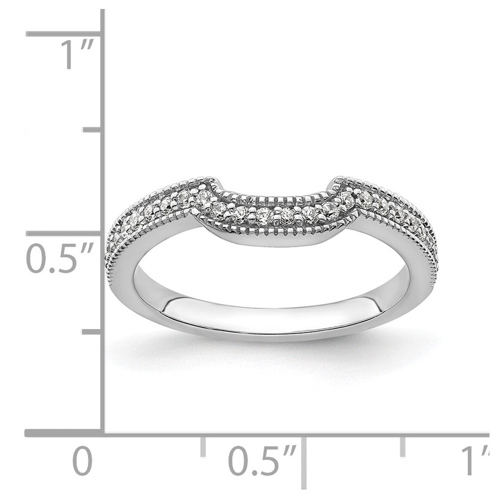 14K Weißgold Ehering mit im Labor gezüchteten Diamanten, VS/SI+ G+