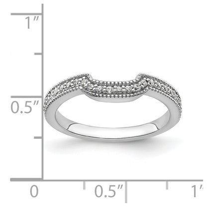 14K Weißgold Ehering mit im Labor gezüchteten Diamanten, VS/SI+ G+