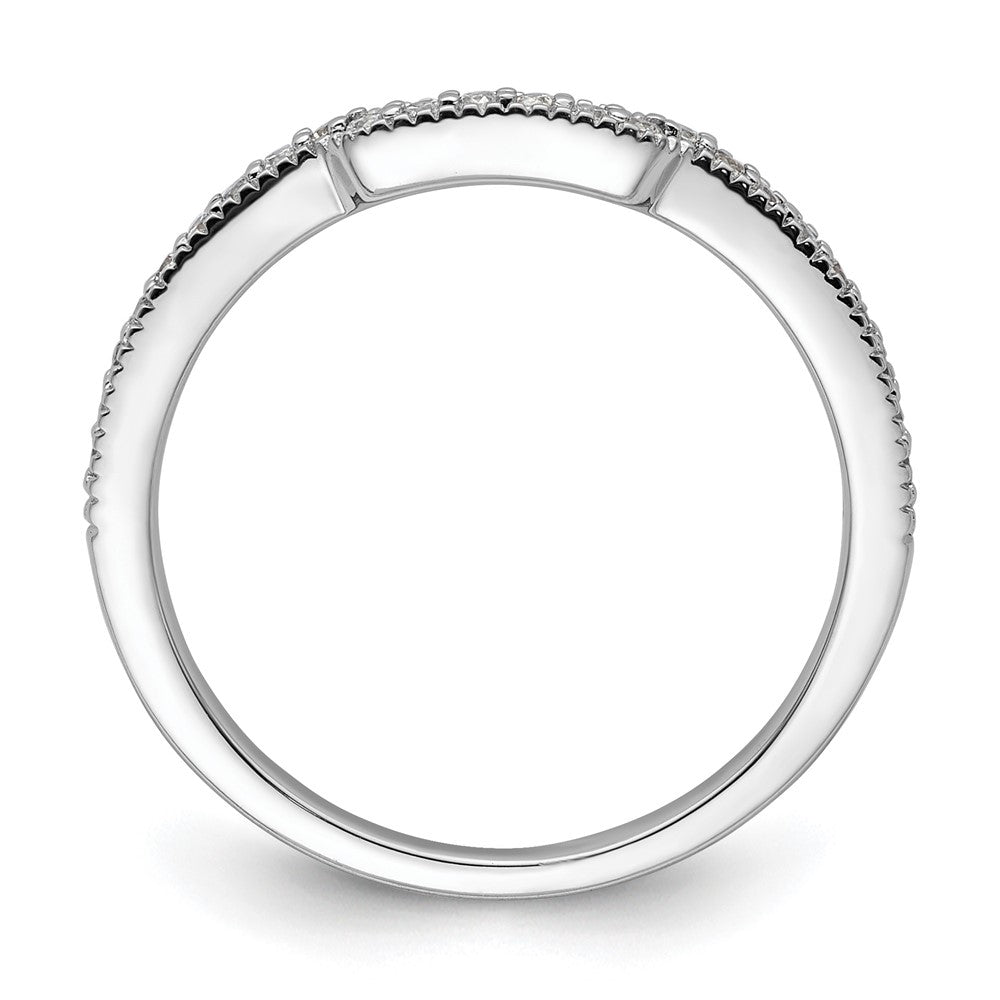 14K Weißgold Labor-Diamant VS/SI+ G+ Ehering