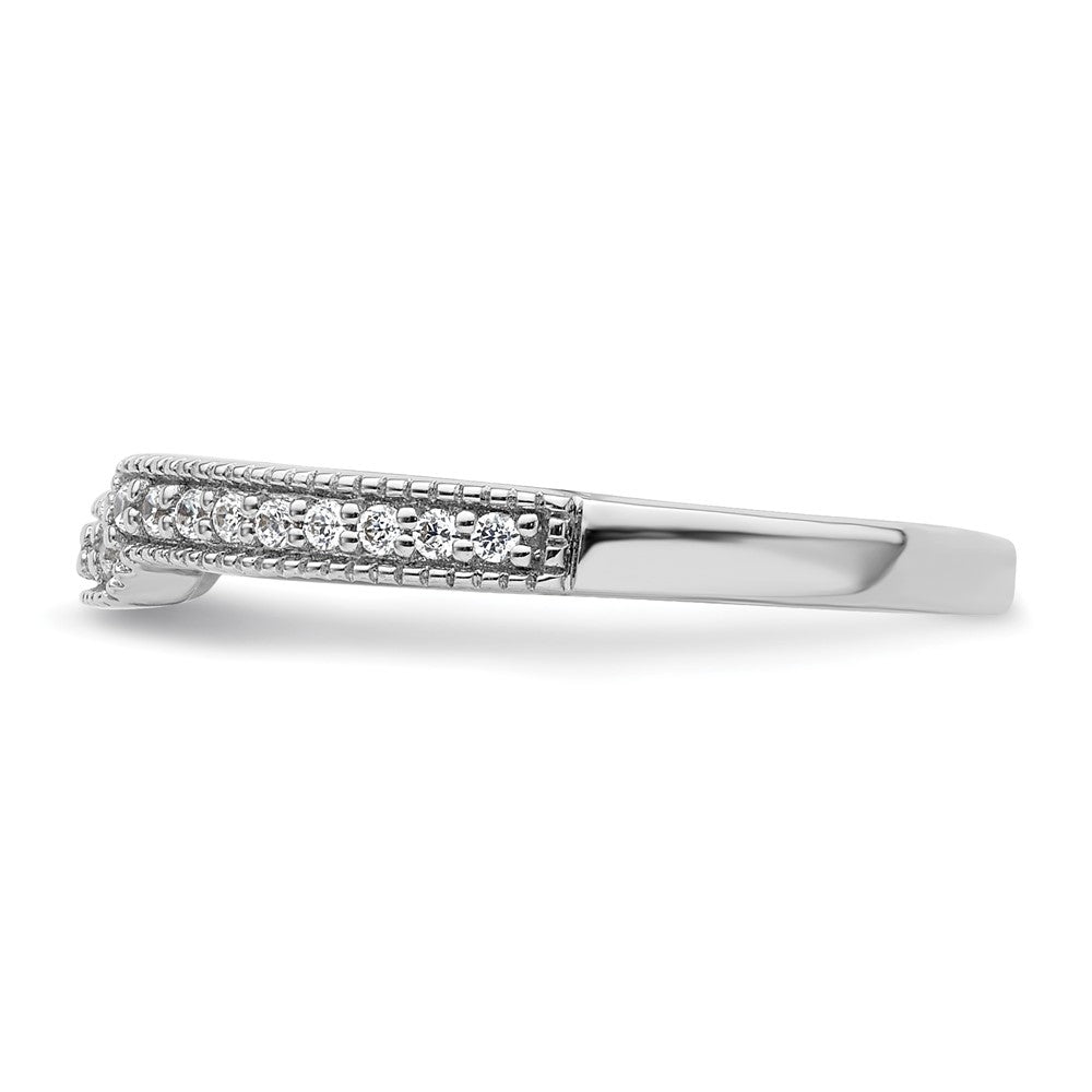14K Weißgold Labor-Diamant VS/SI+ G+ Ehering