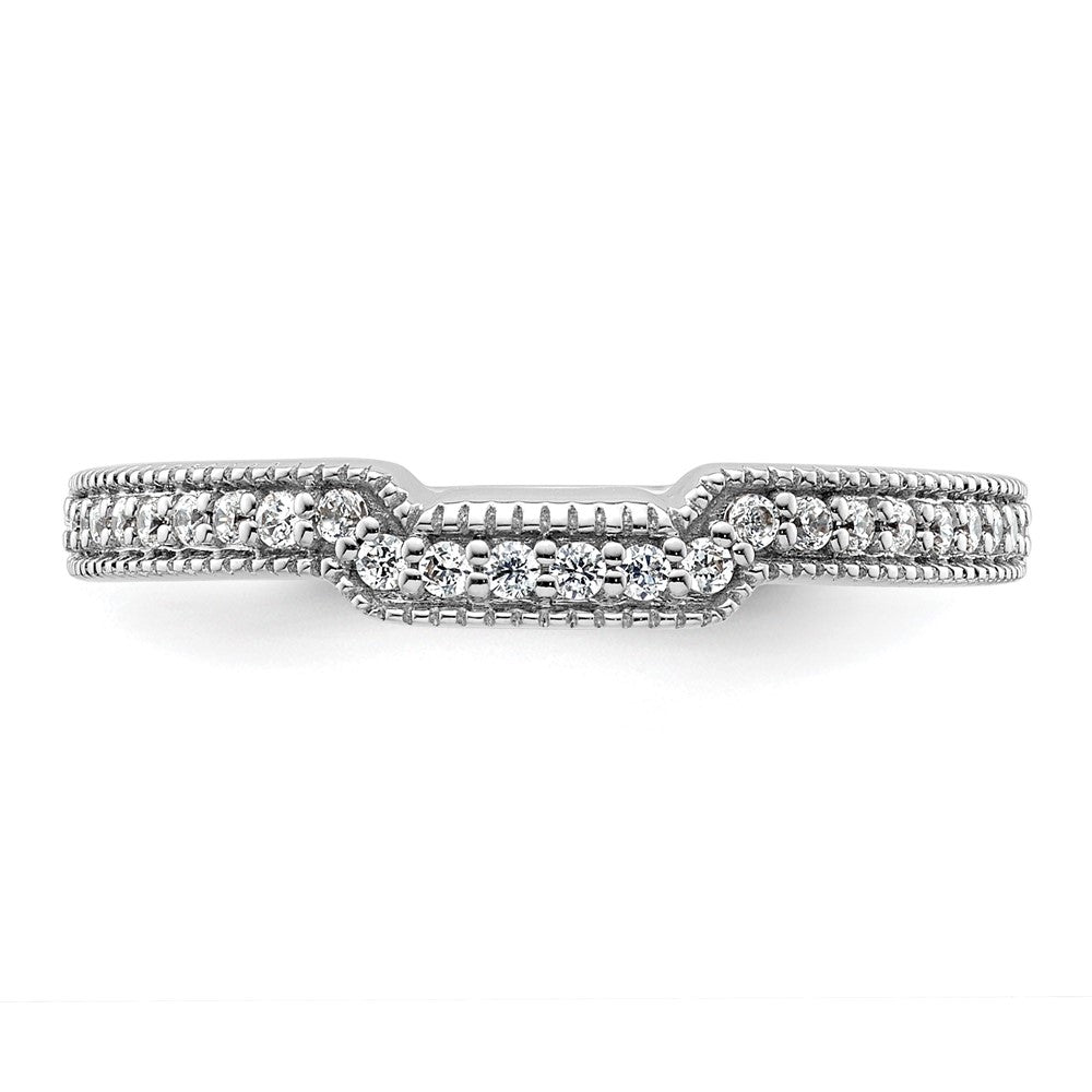 14K Weißgold Labor-Diamant VS/SI+ G+ Ehering