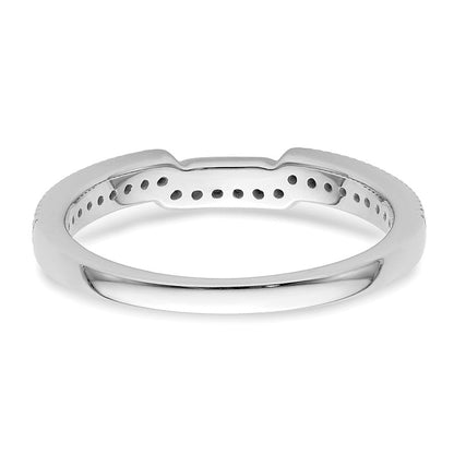 14K Weißgold Labor-Diamant VS/SI+ G+ Ehering