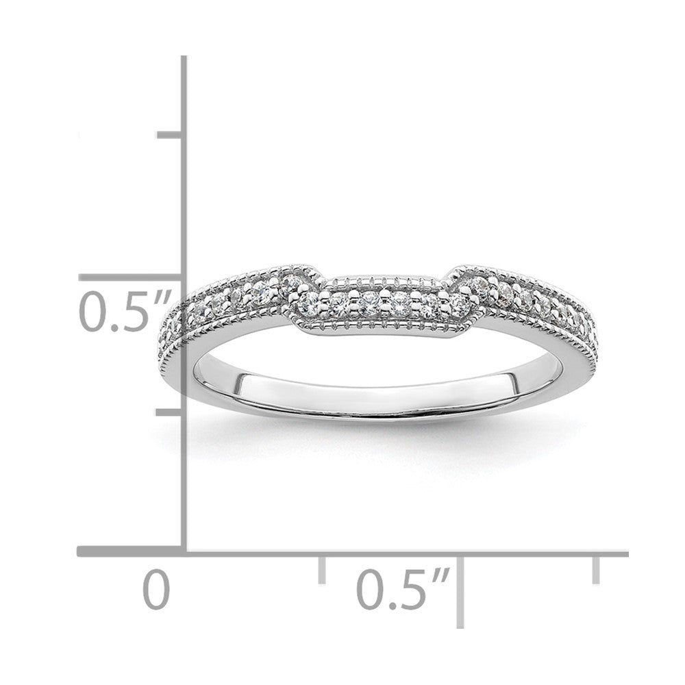 14K Weißgold Labor-Diamant VS/SI+ G+ Ehering