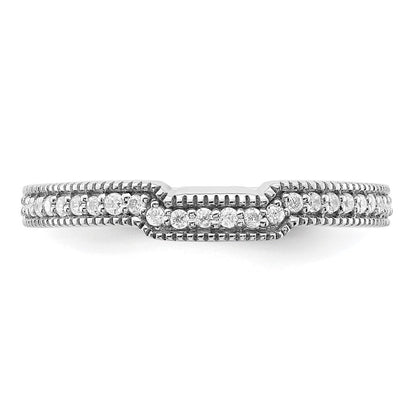 14K Weißgold Ehering mit Laborgezüchteten Diamanten VS/SI+ G+