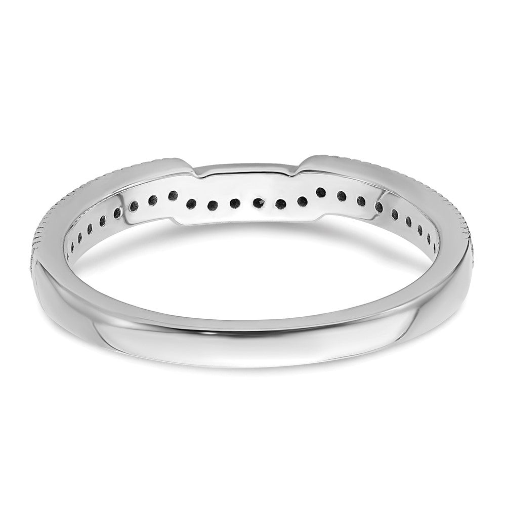 14K Weißgold Ehering mit Laborgezüchteten Diamanten VS/SI+ G+