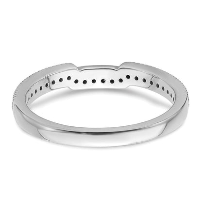 14K Weißgold Ehering mit Laborgezüchteten Diamanten VS/SI+ G+