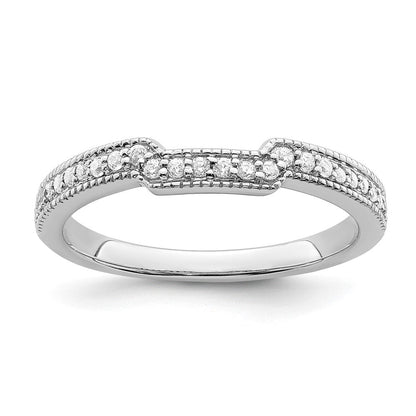 14K Weißgold Ehering mit Laborgezüchteten Diamanten VS/SI+ G+