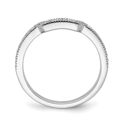 14K Weißgold Ehering mit im Labor gezüchteten Diamanten VS/SI+ G+