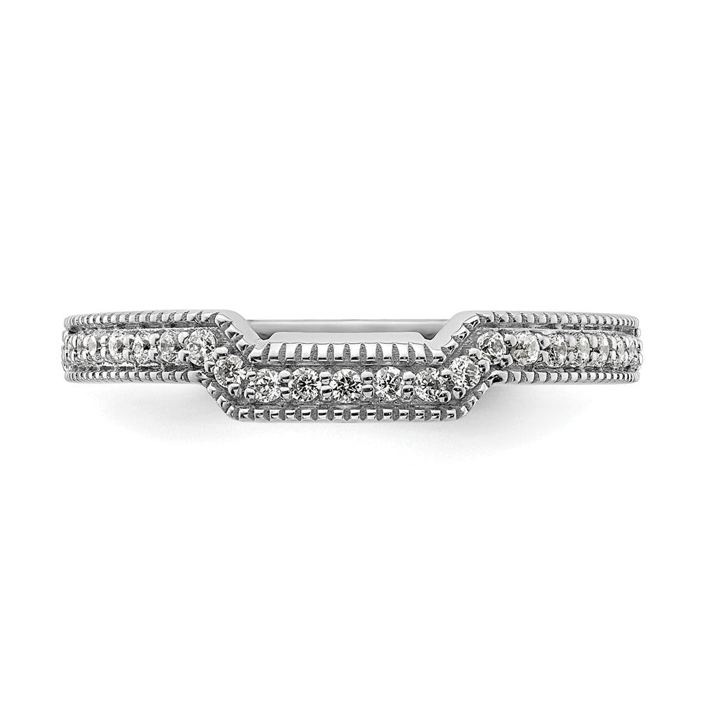14K Weißgold Ehering mit im Labor gezüchteten Diamanten VS/SI+ G+