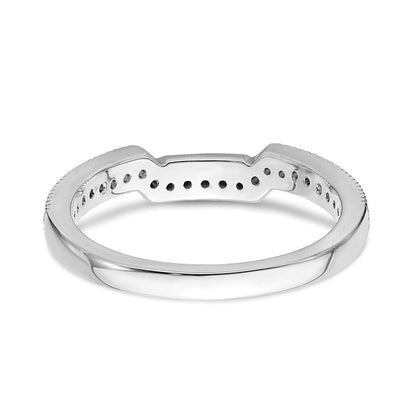 14K Weißgold Ehering mit im Labor gezüchteten Diamanten VS/SI+ G+