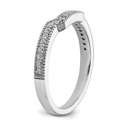 14K Weißgold Ehering mit im Labor gezüchteten Diamanten VS/SI+ G+