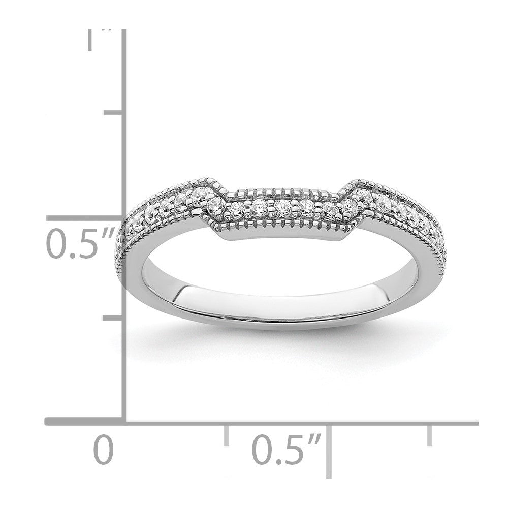 14K Weißgold Ehering mit im Labor gezüchteten Diamanten VS/SI+ G+