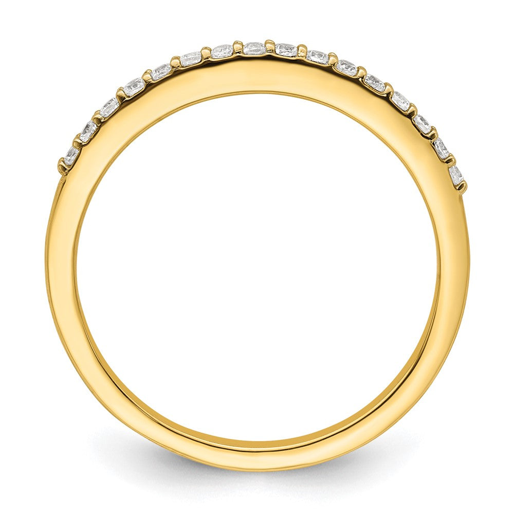 14K Gelbgold 1/6 Karat Diamant Komplett Ehering