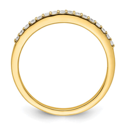 14K Gelbgold 1/6 Karat Diamant Komplett Ehering