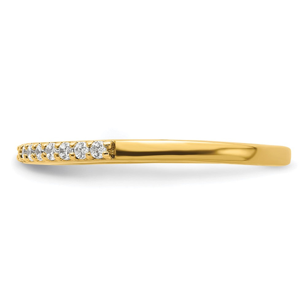 14K Gelbgold 1/6 Karat Diamant Komplett Ehering