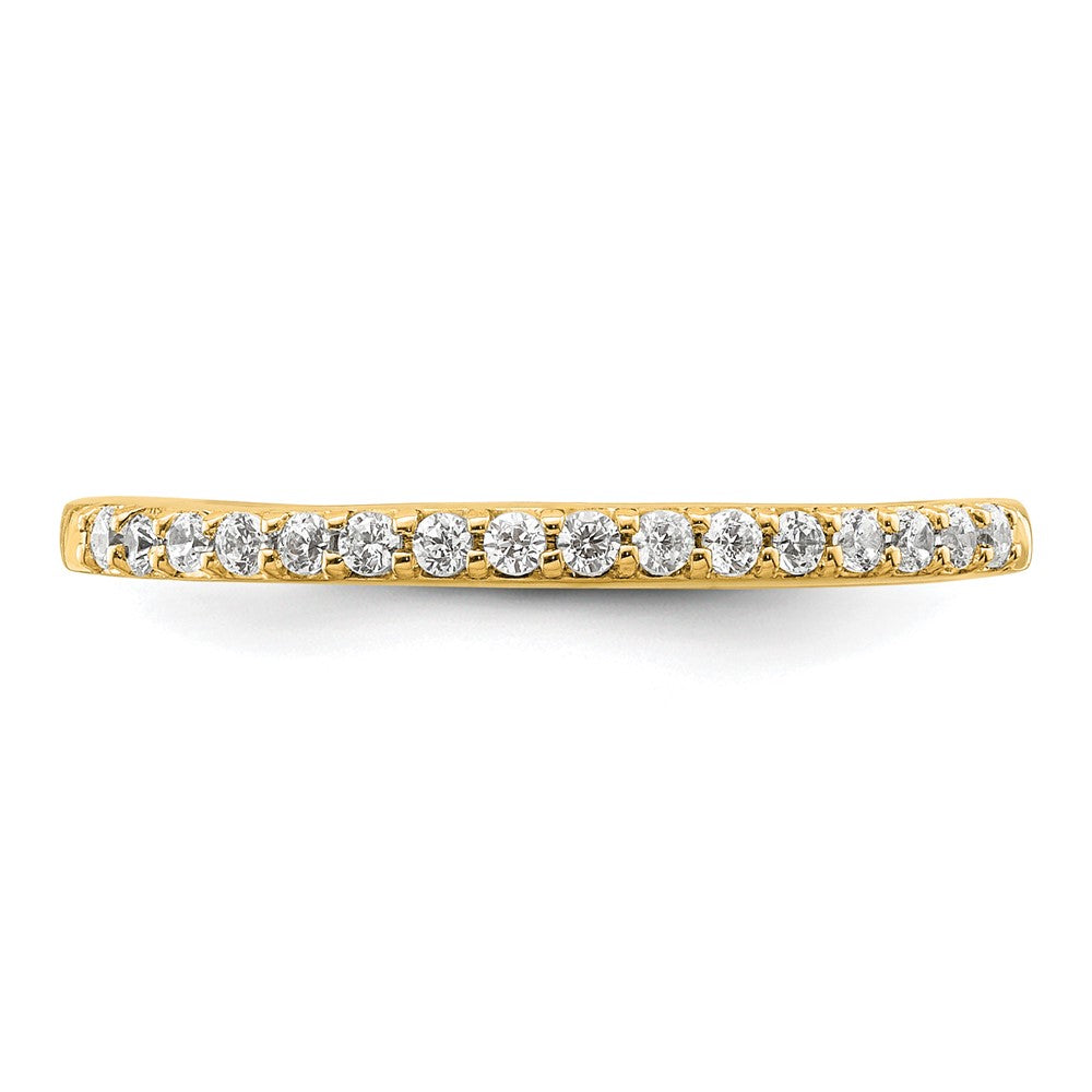 14K Gelbgold 1/6 Karat Diamant Komplett Ehering