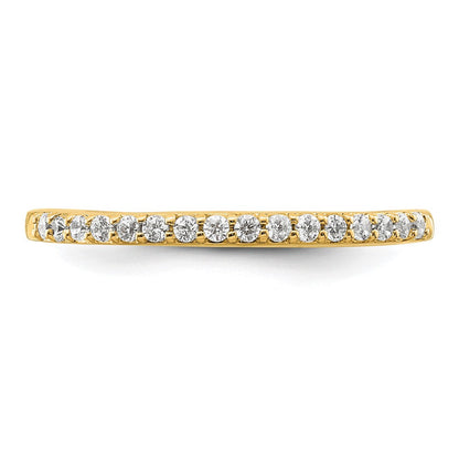 14K Gelbgold 1/6 Karat Diamant Komplett Ehering