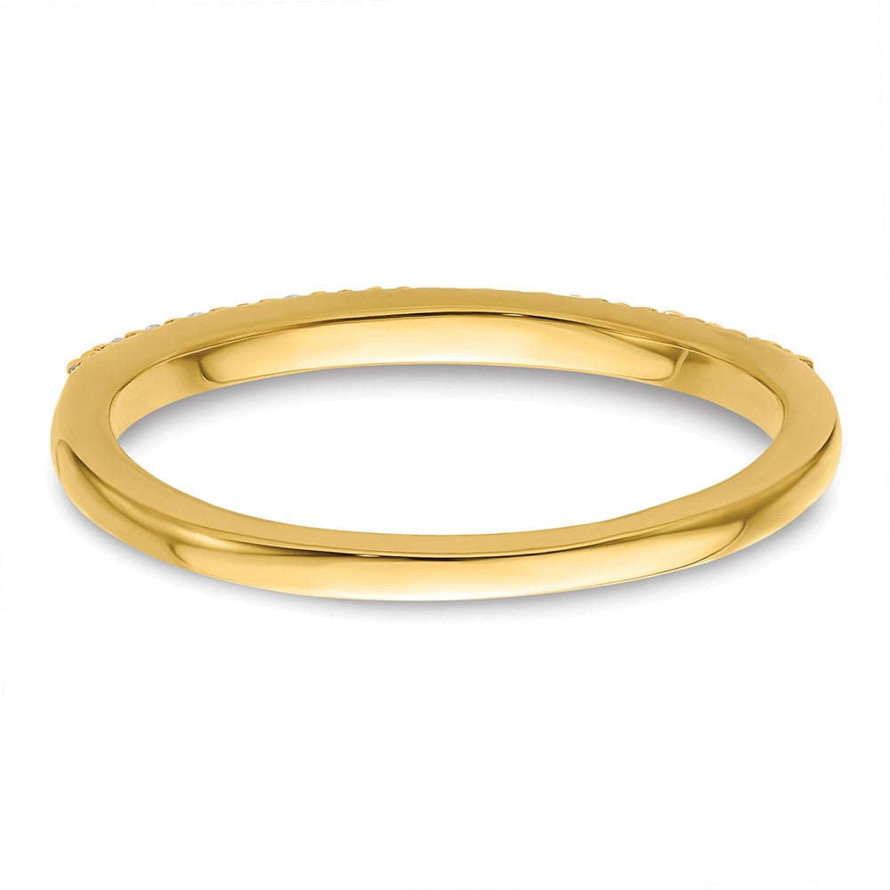 14K Gelbgold 1/6 Karat Diamant Komplett Ehering