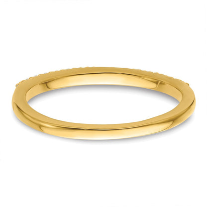 14K Gelbgold 1/6 Karat Diamant Komplett Ehering