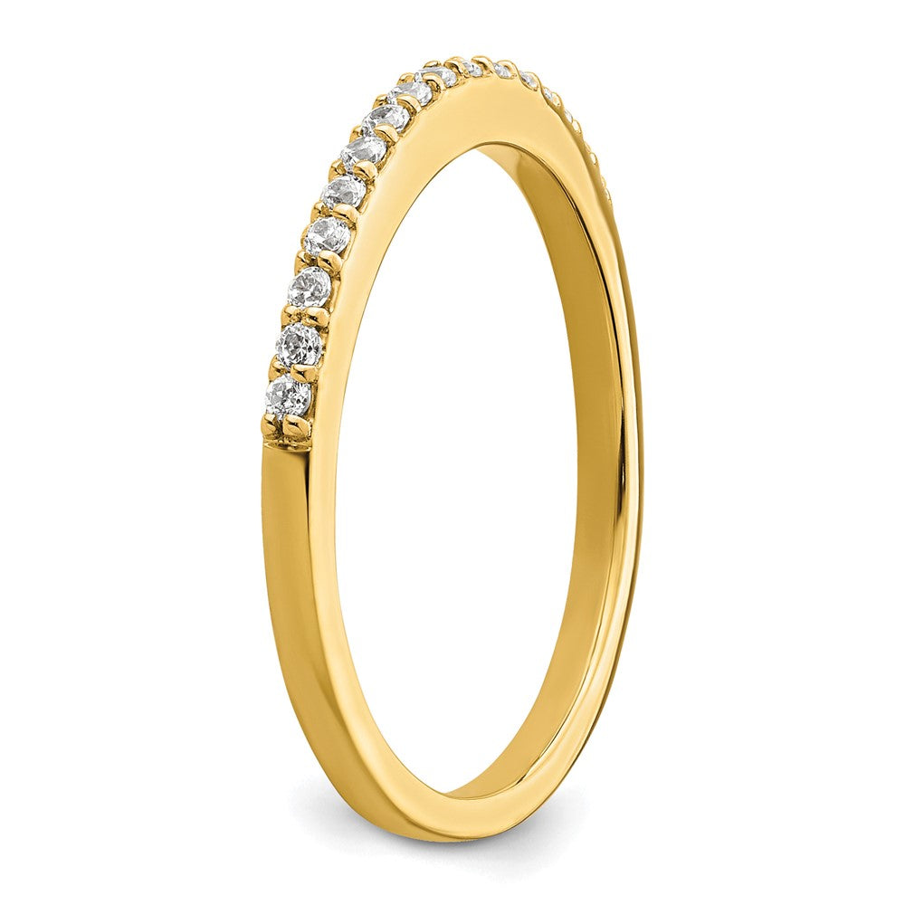14K Gelbgold 1/6 Karat Diamant Komplett Ehering