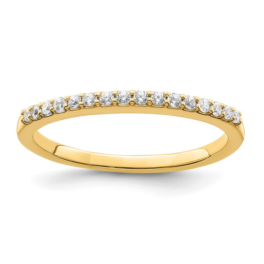 14K Gelbgold 1/6 Karat Diamant Komplett Ehering