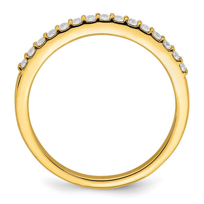 14K Gelbgold 1/5 Karat Diamant Komplett Ehering Ring