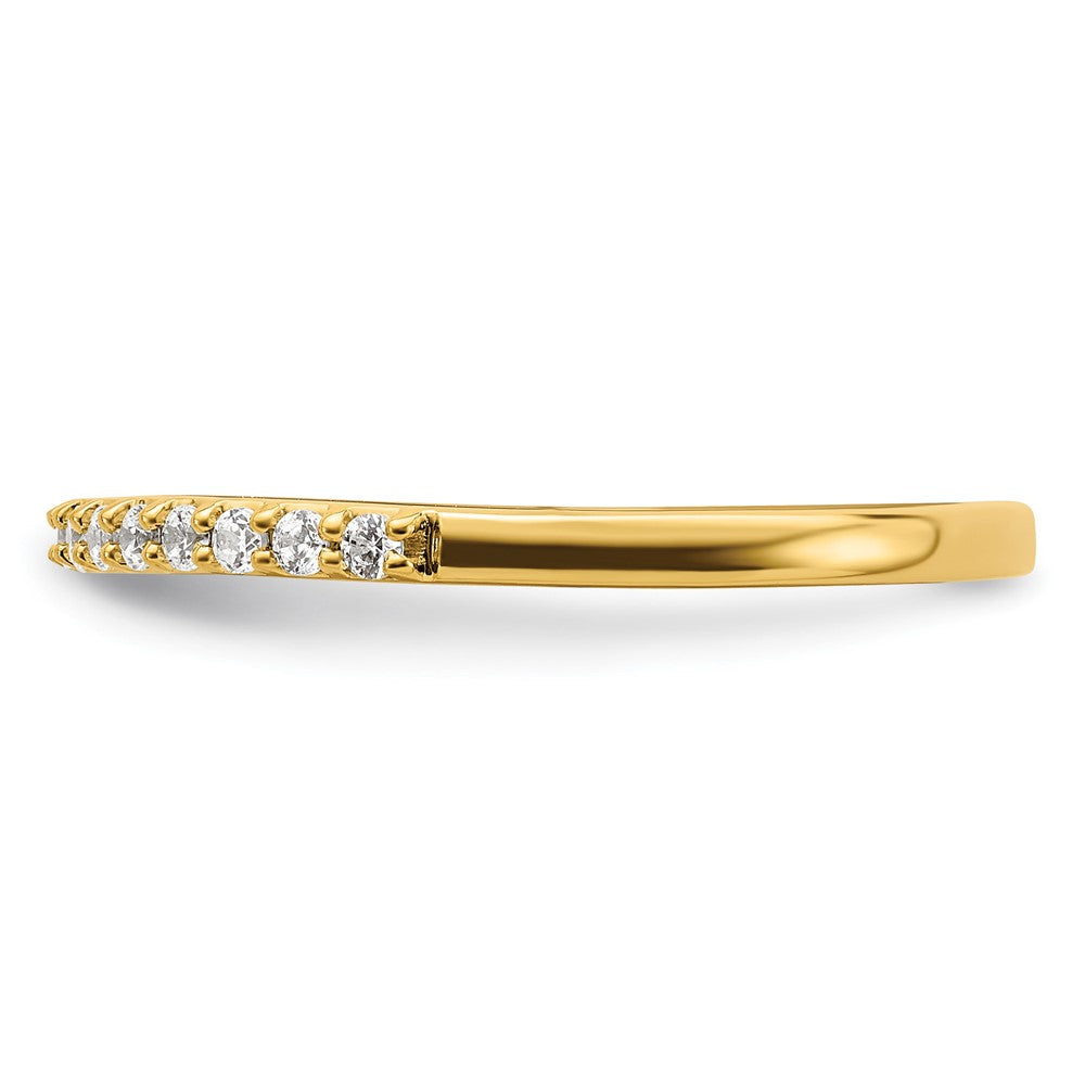 14K Gelbgold 1/5 Karat Diamant Komplett Ehering Ring