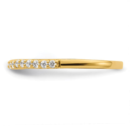 14K Gelbgold Zweifarbig Ehering mit 0,2 ct. Laborgezüchteten Diamanten VS/SI+ G+