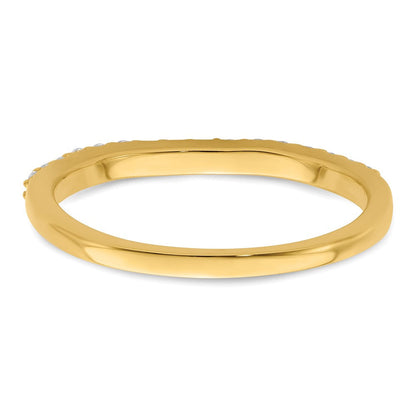 14K Gelbgold Zweifarbig Ehering mit 0,2 ct. Laborgezüchteten Diamanten VS/SI+ G+