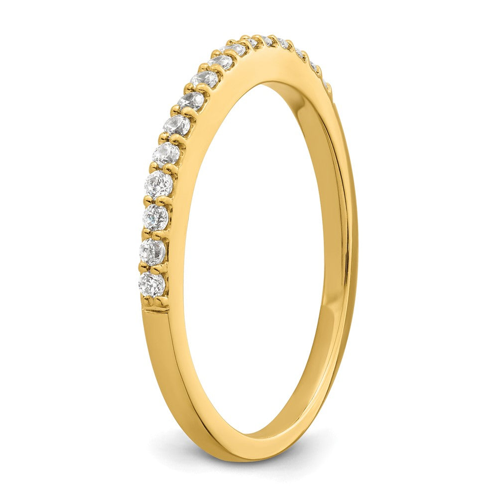 14K Gelbgold Zweifarbig Ehering mit 0,2 ct. Laborgezüchteten Diamanten VS/SI+ G+