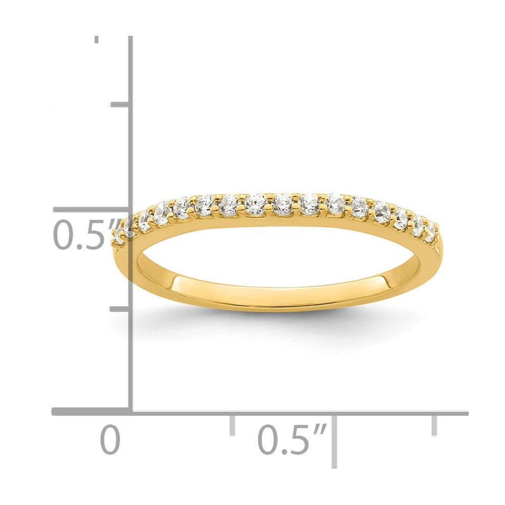 14K Gelbgold Zweifarbig Ehering mit 0,2 ct. Laborgezüchteten Diamanten VS/SI+ G+