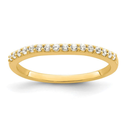 14K Gelbgold Zweifarbig Ehering mit 0,2 ct. Laborgezüchteten Diamanten VS/SI+ G+