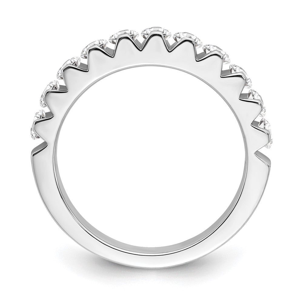 14K Weißgold Ring mit im Labor gezüchteten Diamanten VS/SI FGH