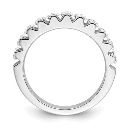 14K Weißgold Ring mit im Labor gezüchteten Diamanten VS/SI FGH