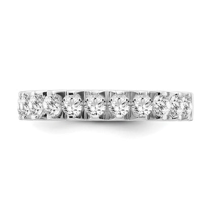 14K Weißgold Ring mit im Labor gezüchteten Diamanten VS/SI FGH