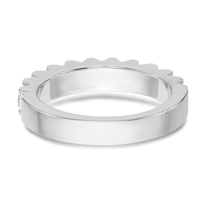14K Weißgold Ring mit im Labor gezüchteten Diamanten VS/SI FGH