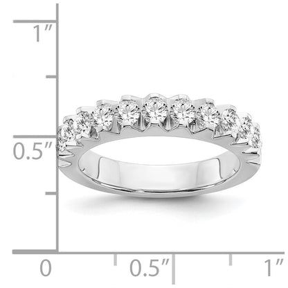 14K Weißgold Ring mit im Labor gezüchteten Diamanten VS/SI FGH